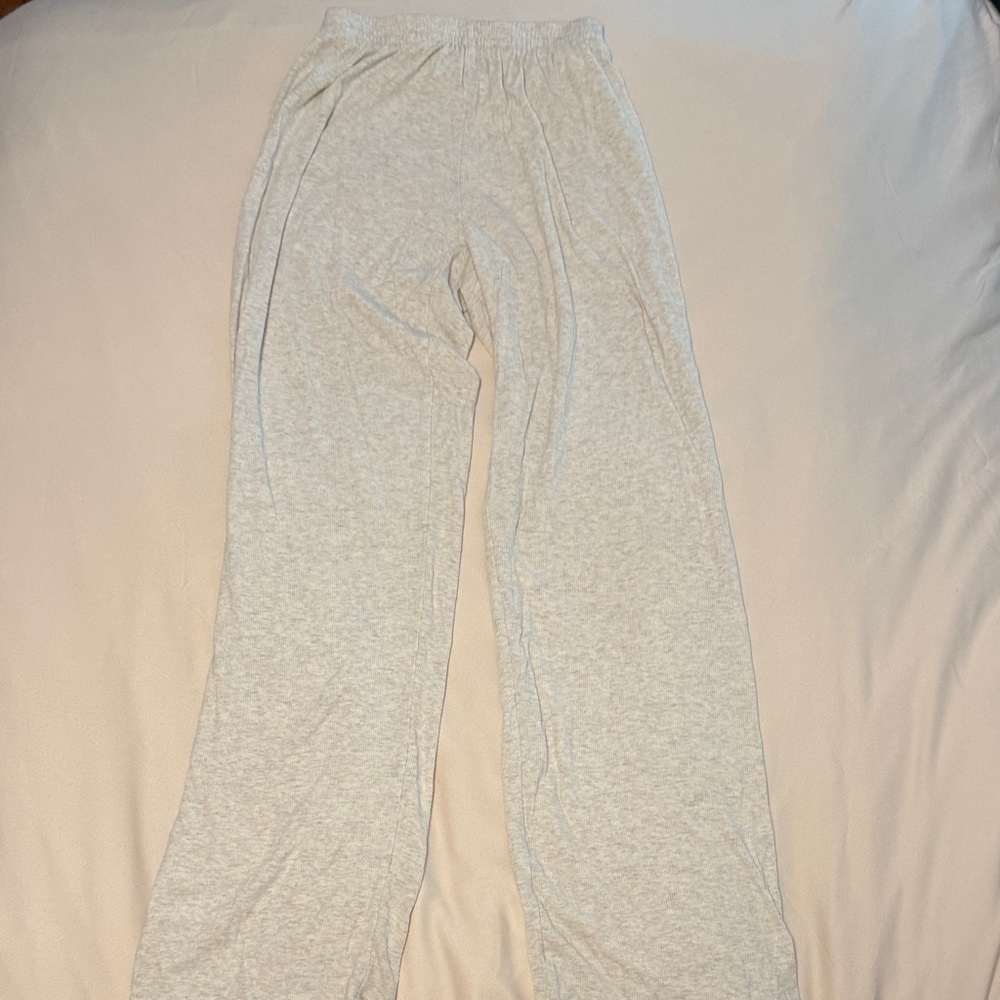Aritzia Heathered Cream / Oatmeal Lounge Pants